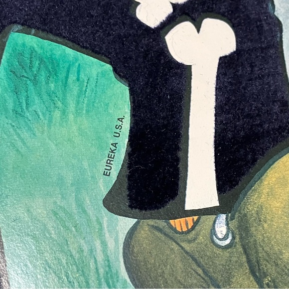 Vintage Eureka Halloween Frankenstein Skeleton Flocked Double Sided Die Cut - Picture 5 of 11